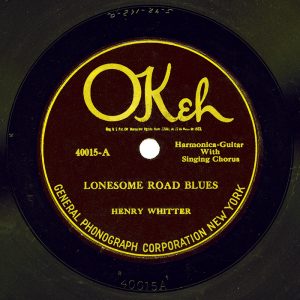 Lonesome Road Blues by Henry Whitter (label)