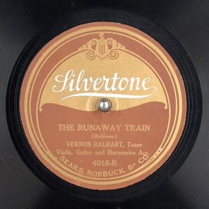 The Runaway Train by Vernon Dalhart (label)
